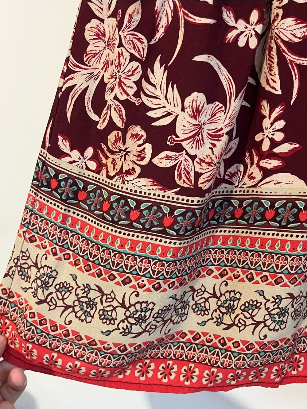 beachlunchlounge Floral Print Maxi Dress with Pockets size Medium Boho Summer - Picture 6 of 10